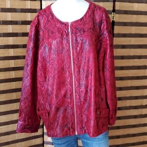 Hearts of Palm zip up jacket